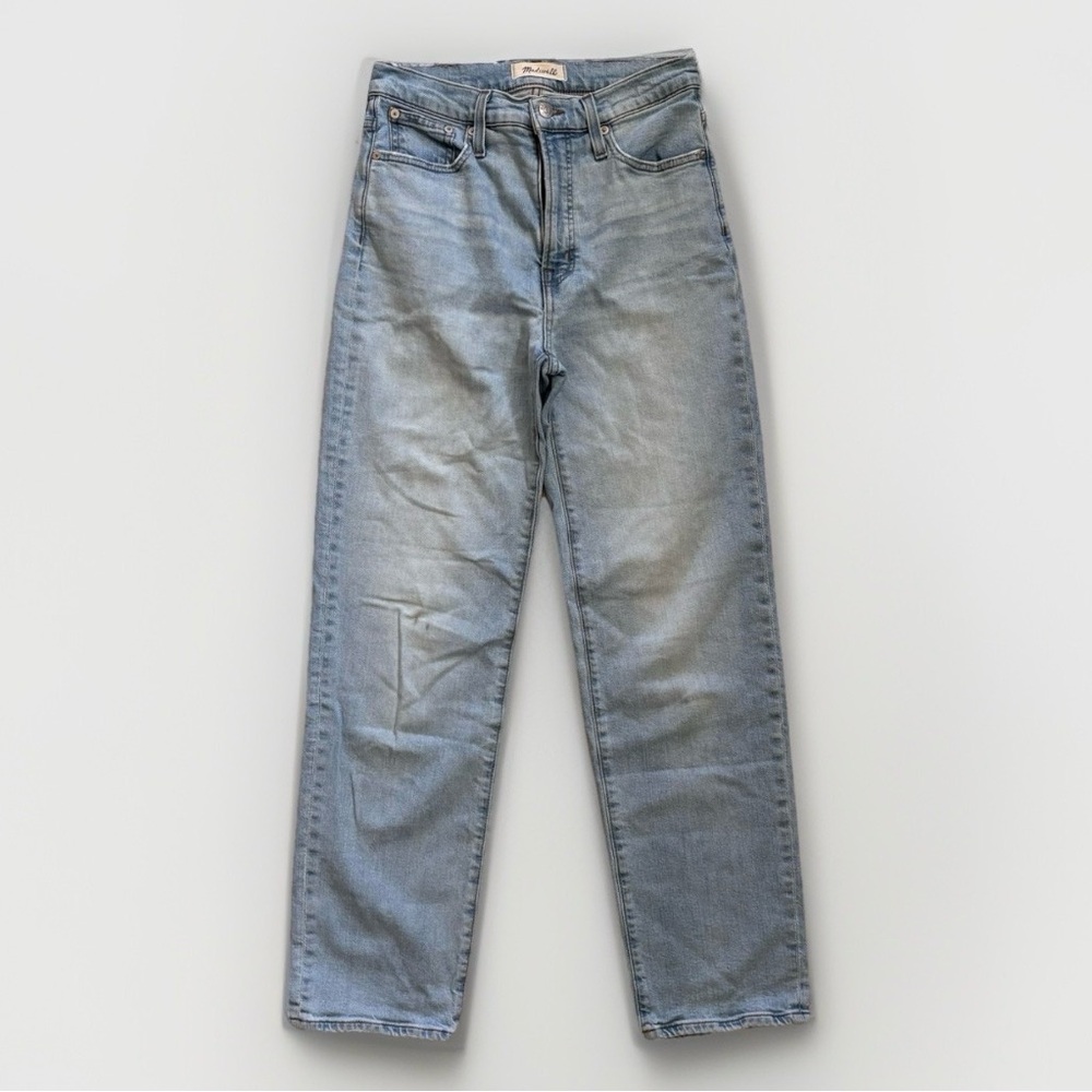 Madewell Perfect Vintage Straight Jean Light Wash Woman’s Size 26 Made In USA